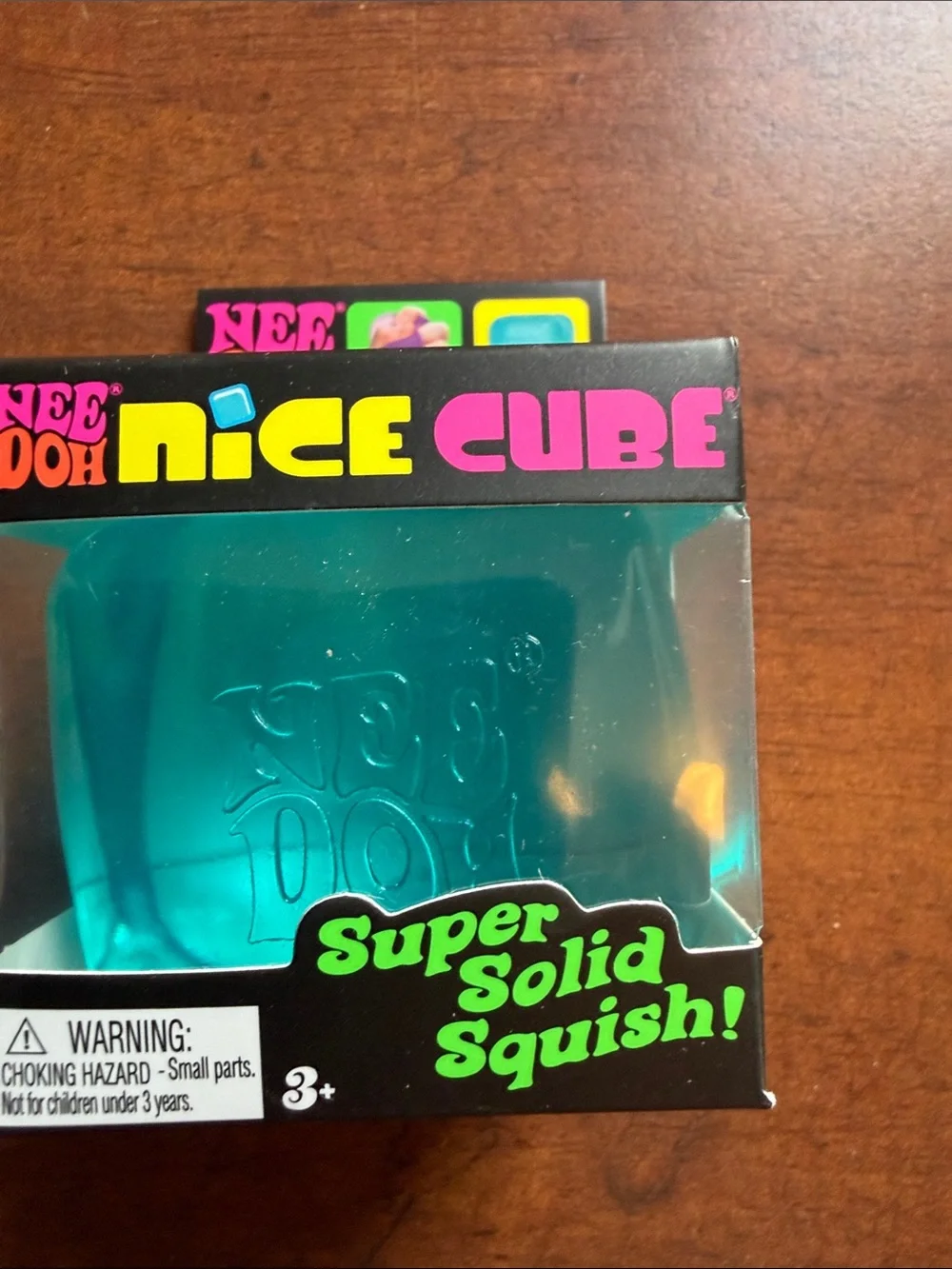 Needoh Nice Cube Super Solid Squish! Blue